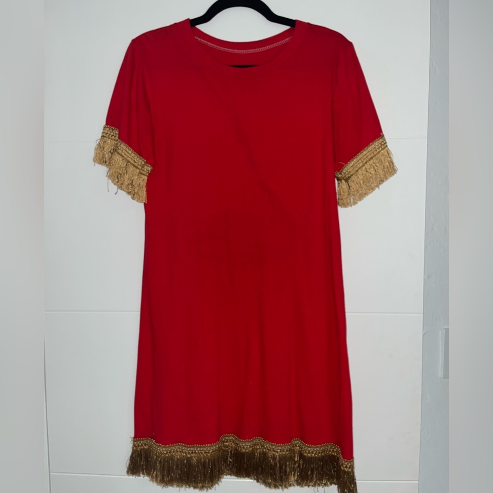 Damask Style T-Shirt Dress